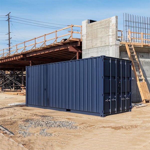 our construction site storage containers are designed to be stackable for efficient vertical storage solutions